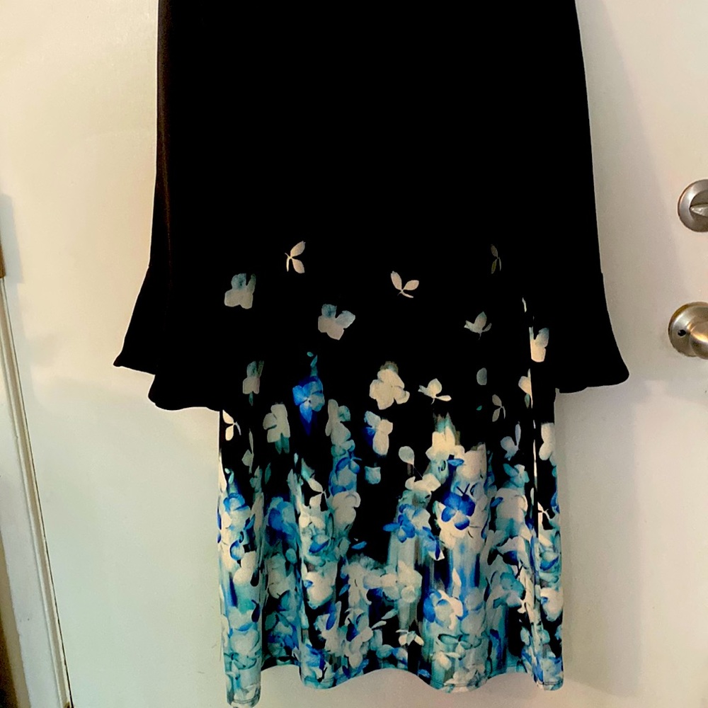 Floral black dress